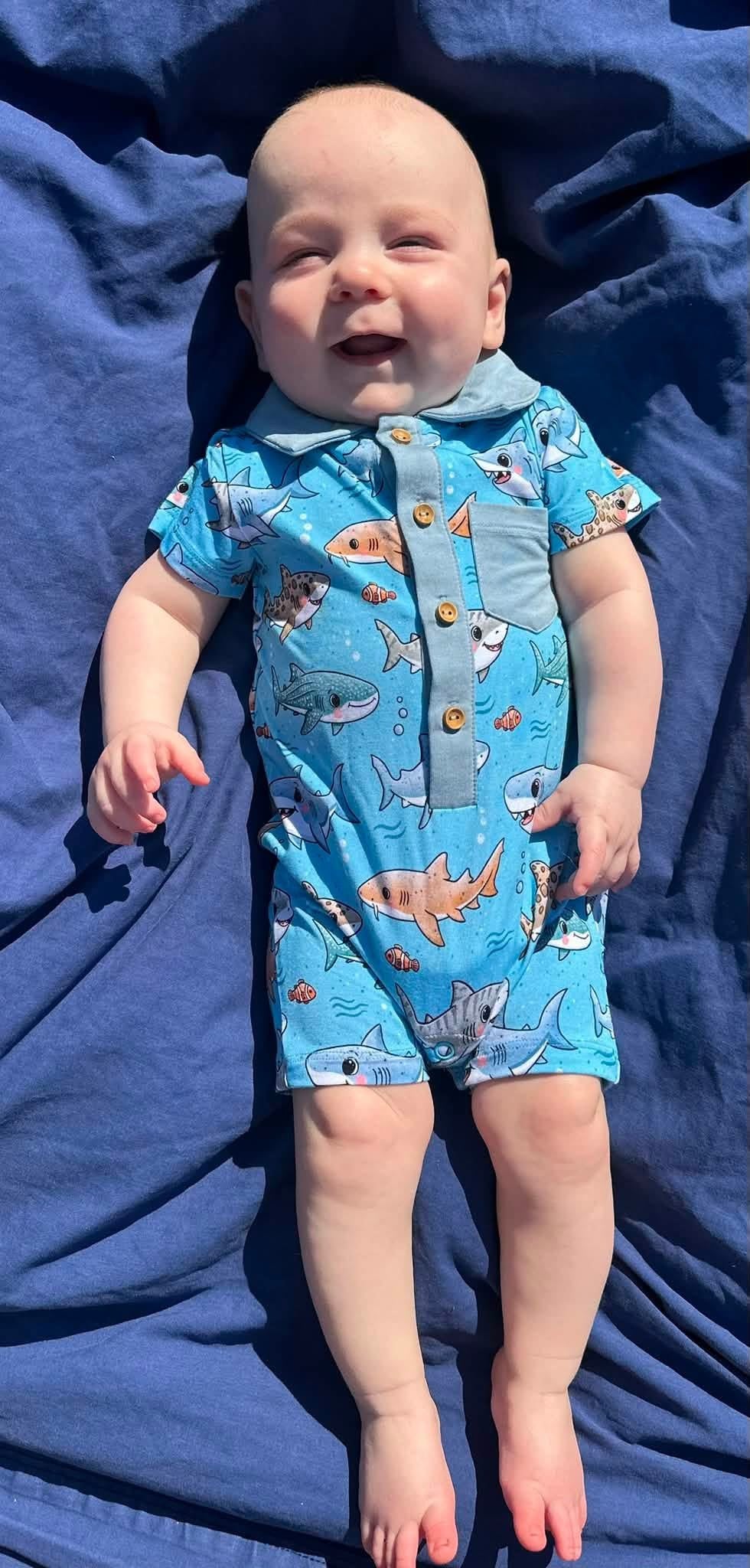 Chomp Crew Polo Romper