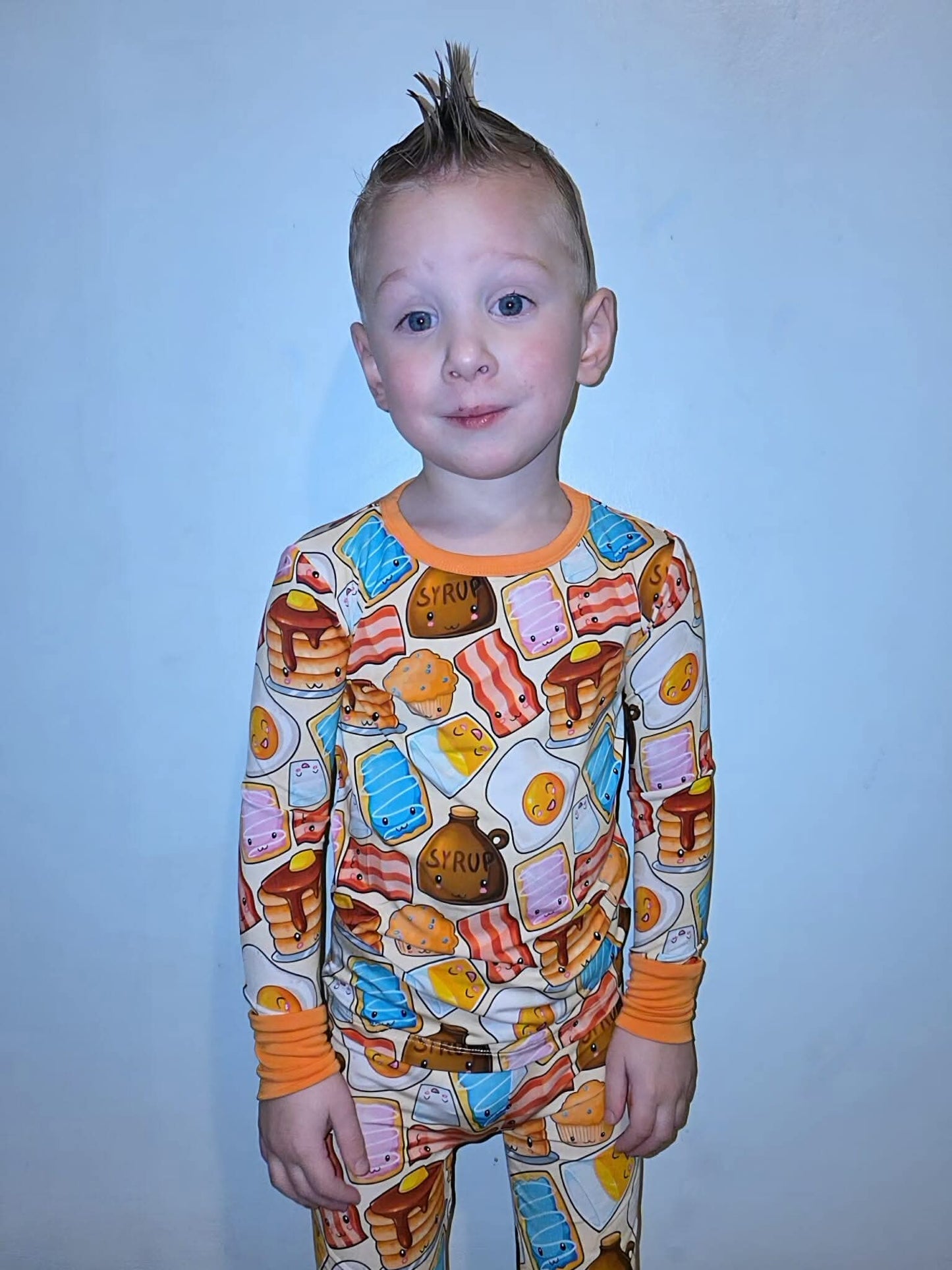 “Breakfast” Two-Piece Pajamas