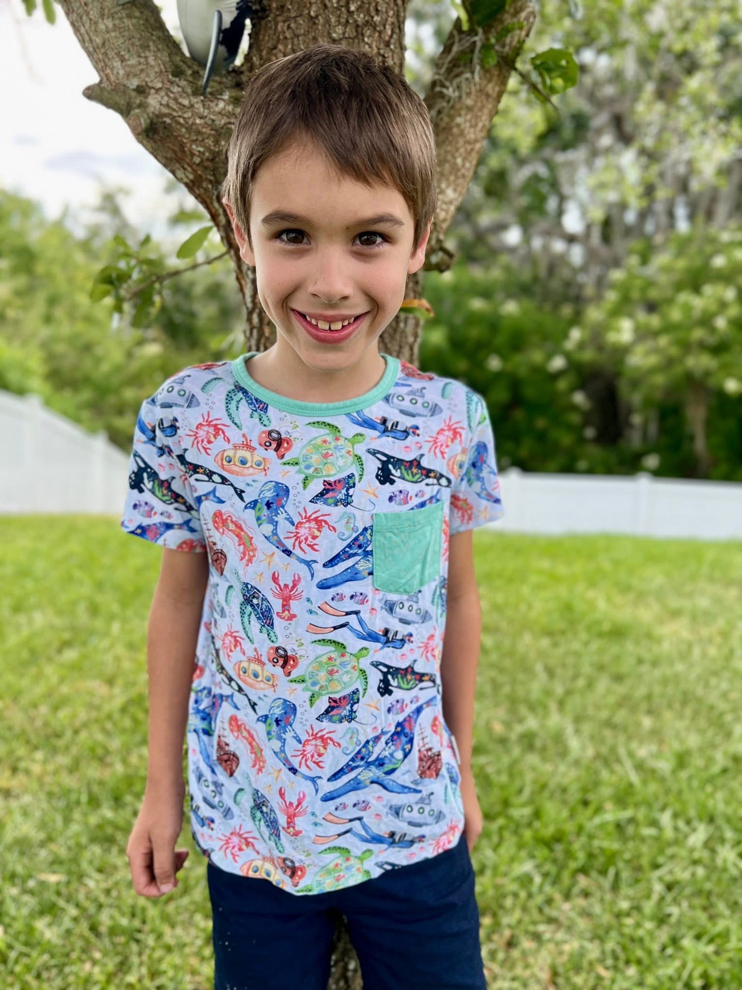 Tiny Sea Treasures Pocket T-Shirt