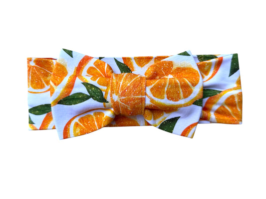 “Orange You Cute” Bow Headband