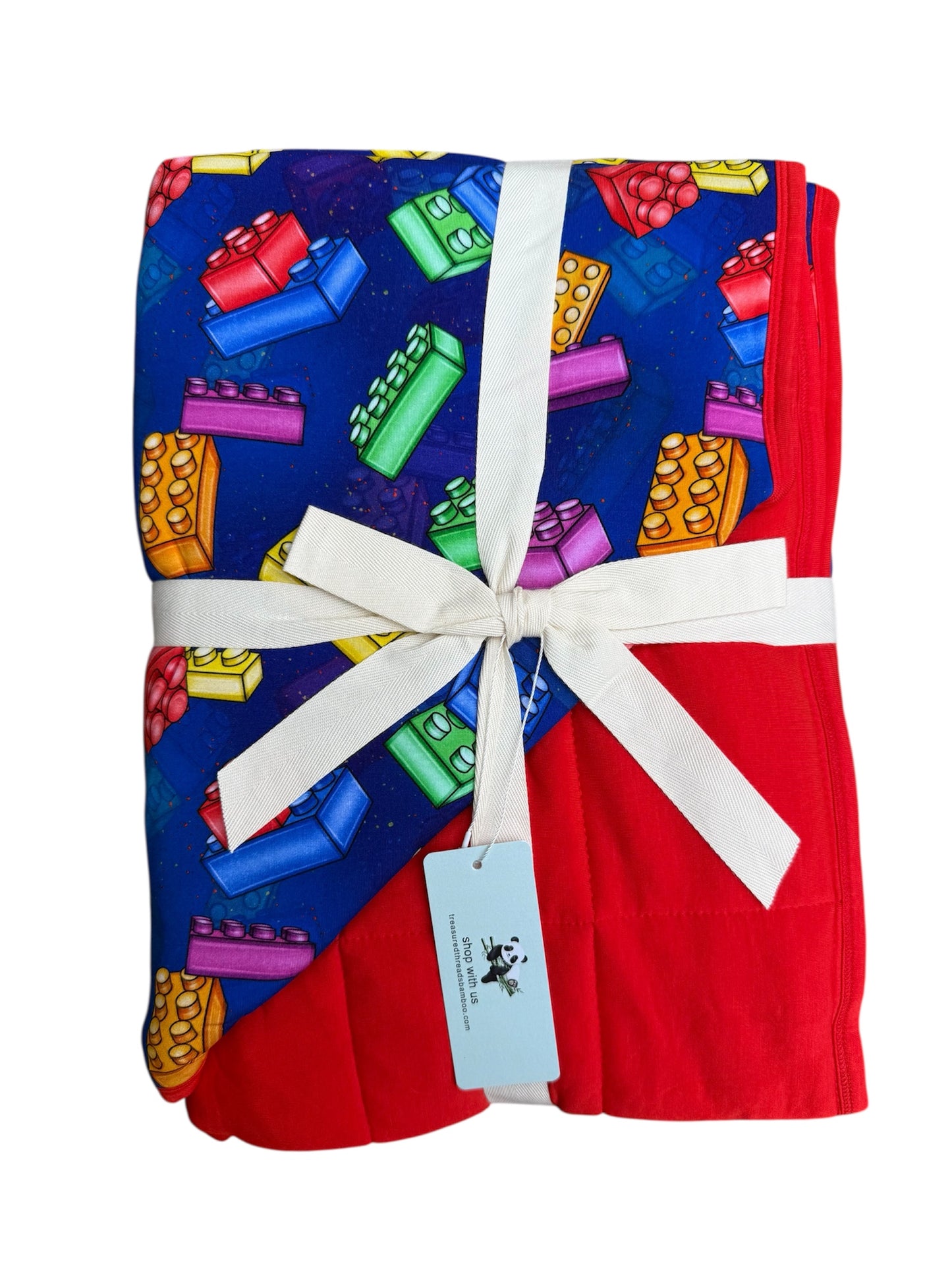 “Color Burst Blocks” Quilted Blanket