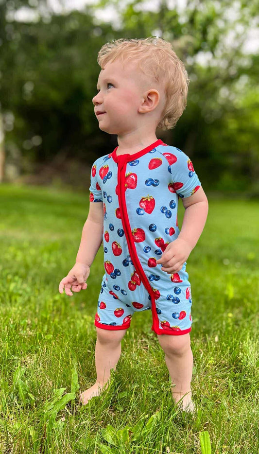 Berry Sweet Zippered Shorty