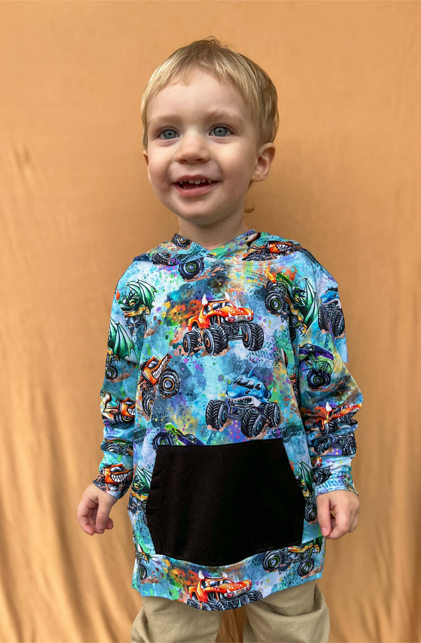 “Monster Truck Mayhem” Pull Over Hoodie