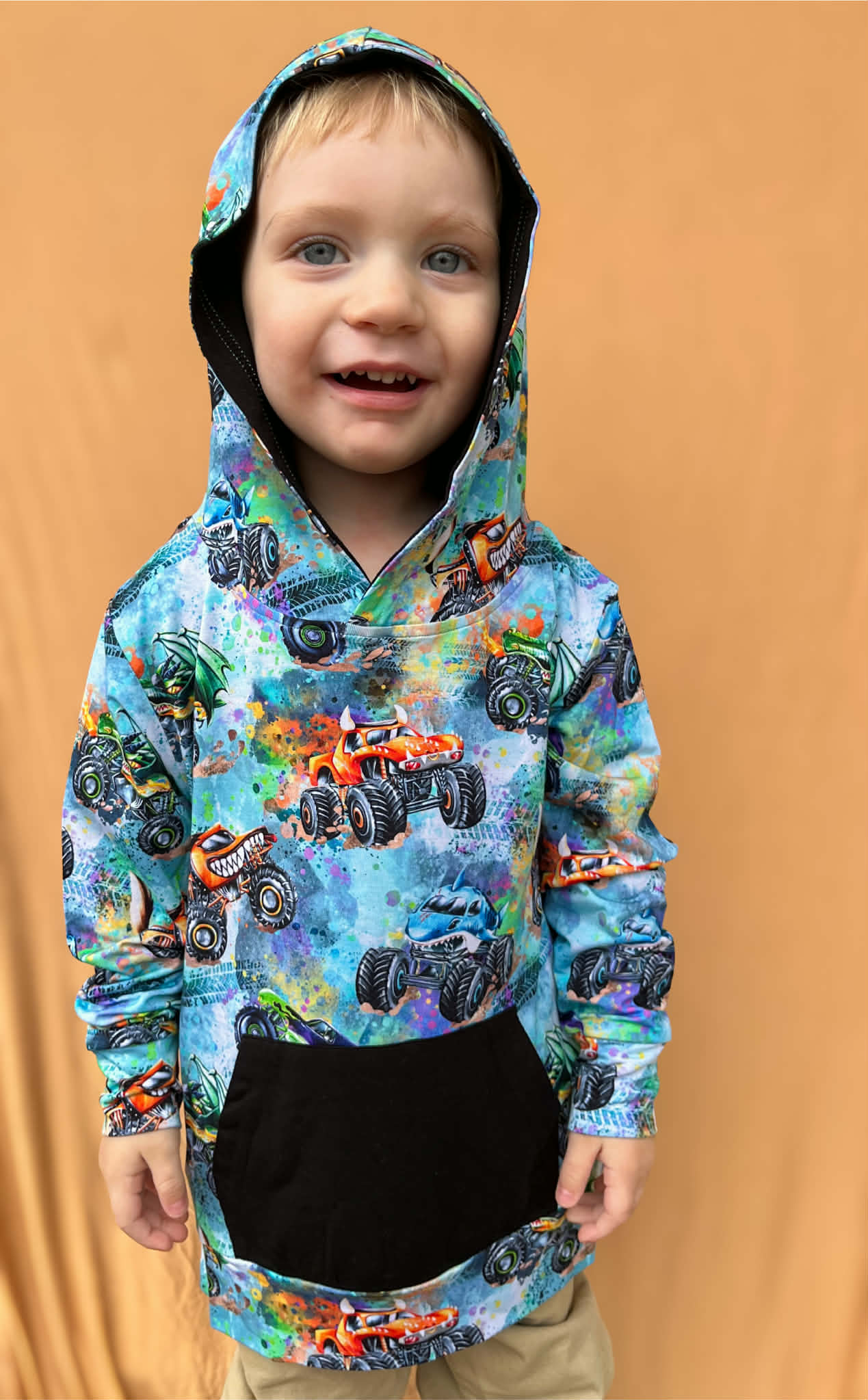“Monster Truck Mayhem” Pull Over Hoodie