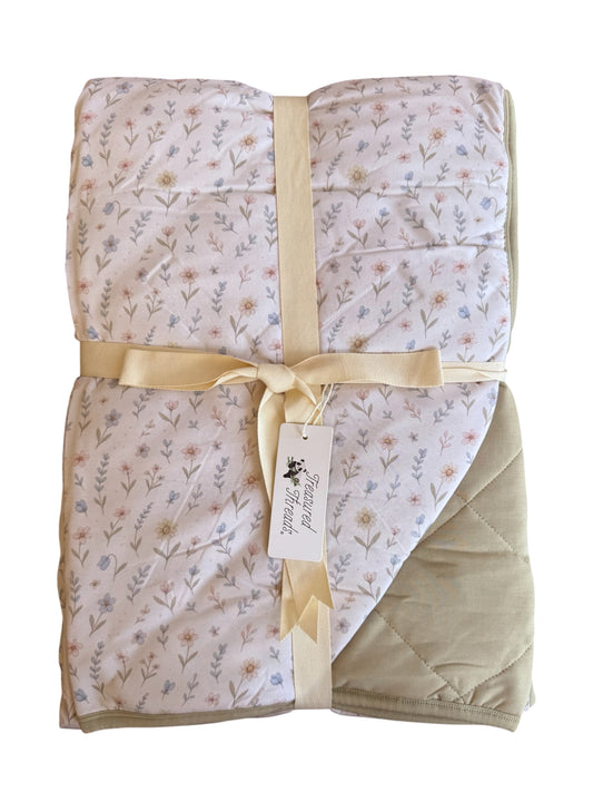 Wildflower Wishes Quilted Blanket