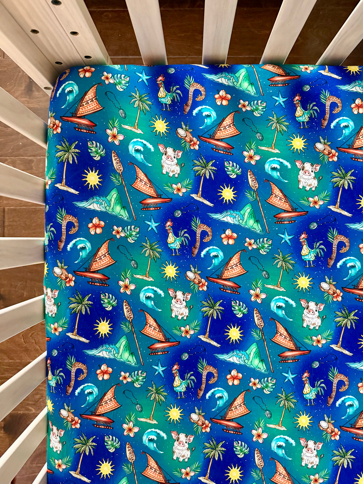 Oceans Calling Crib Sheets
