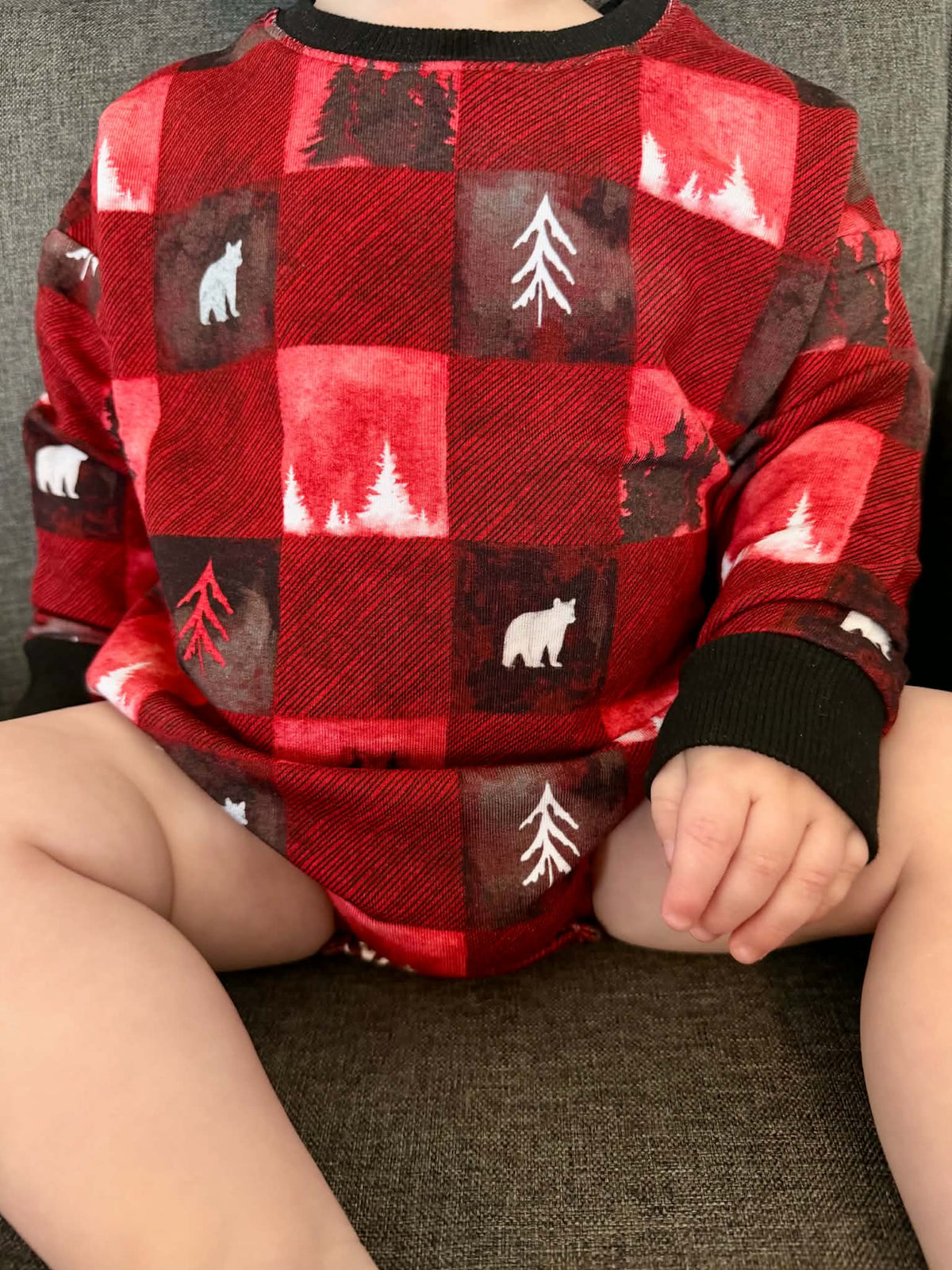 Into the Pines Long Sleeved Bubble Romper