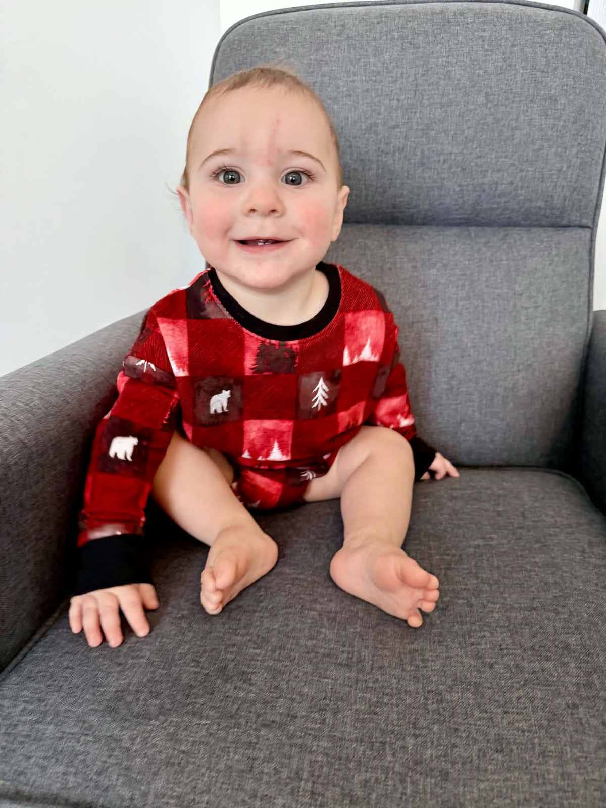 Into the Pines Long Sleeved Bubble Romper