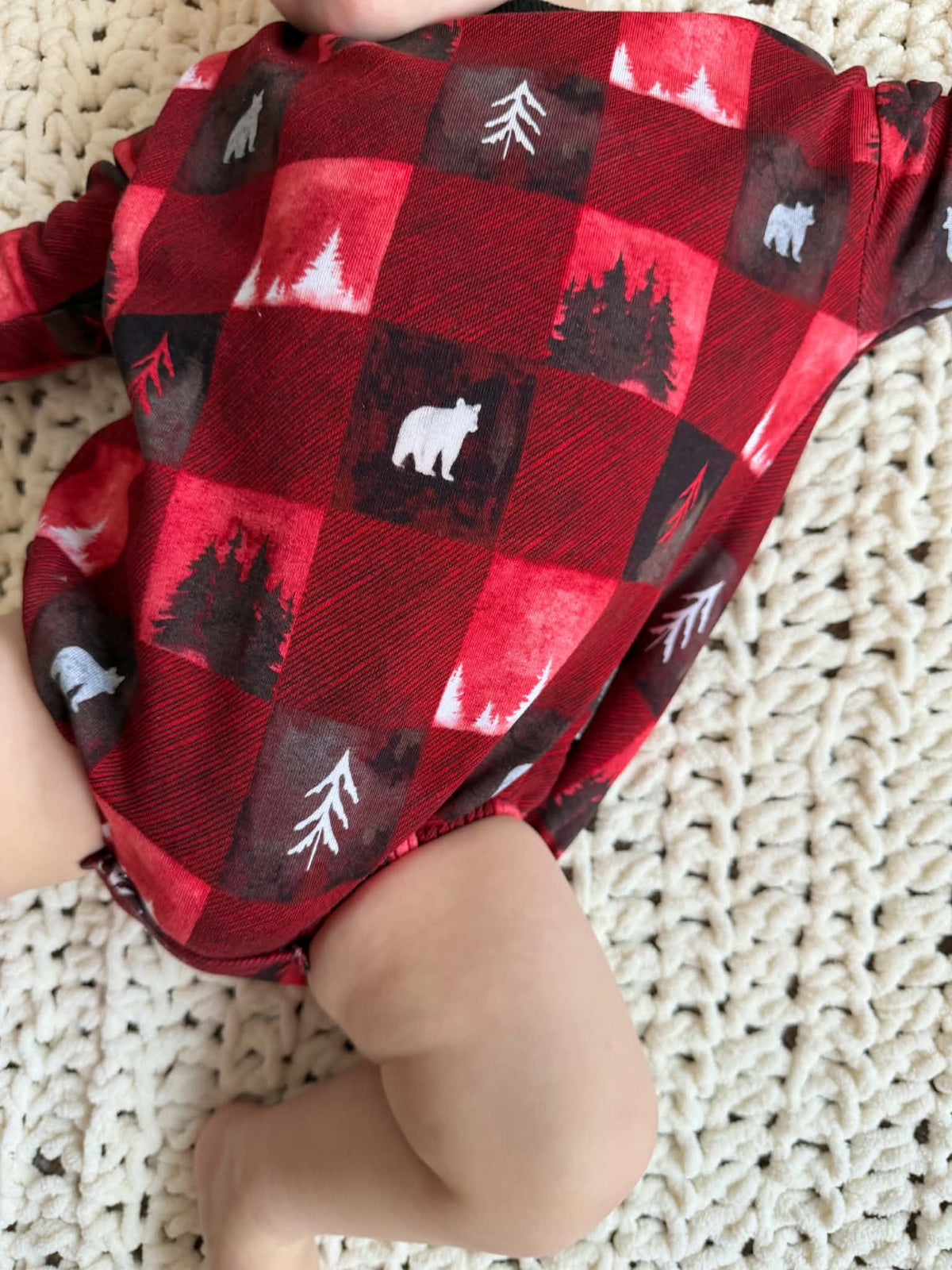 Into the Pines Long Sleeved Bubble Romper