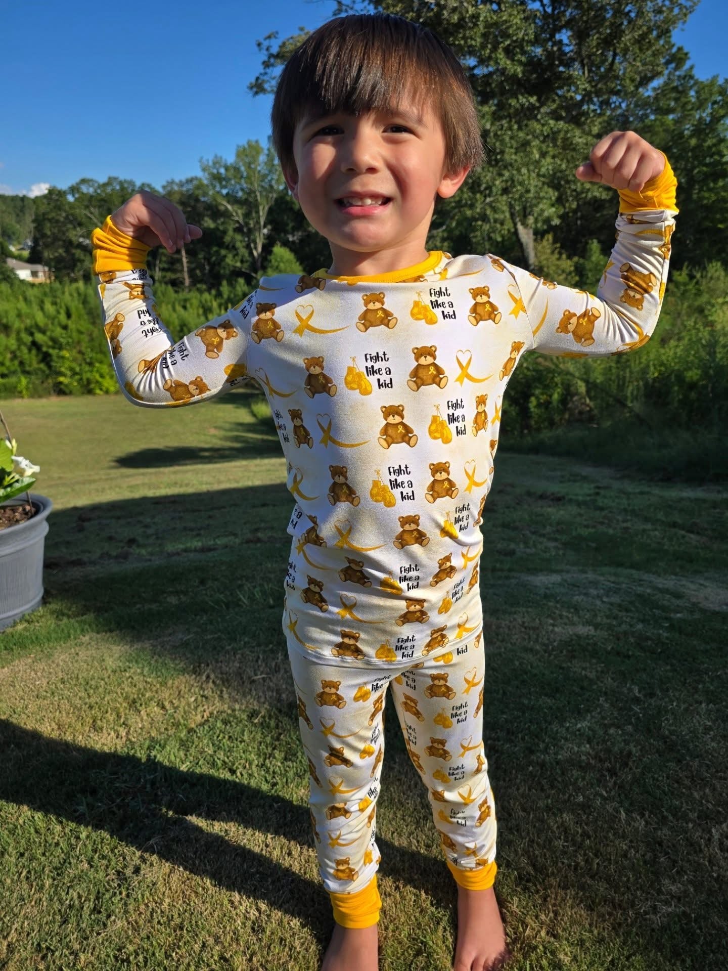“Fight like a kid” Two-Piece Pajamas