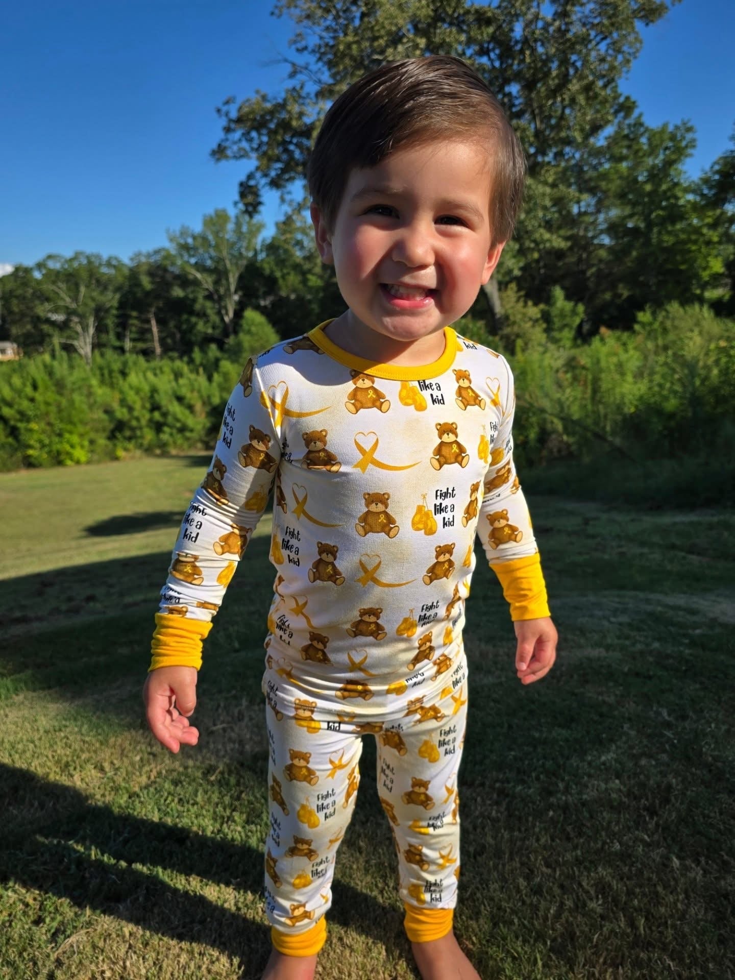 “Fight like a kid” Two-Piece Pajamas