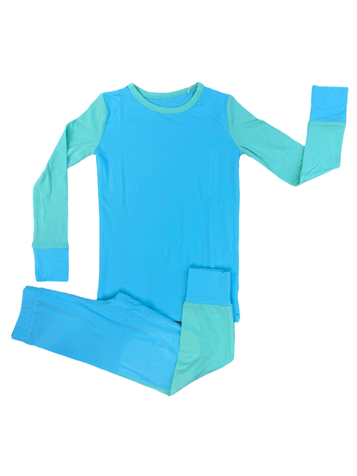 “Color Block Pop” Two-Piece Pajamas