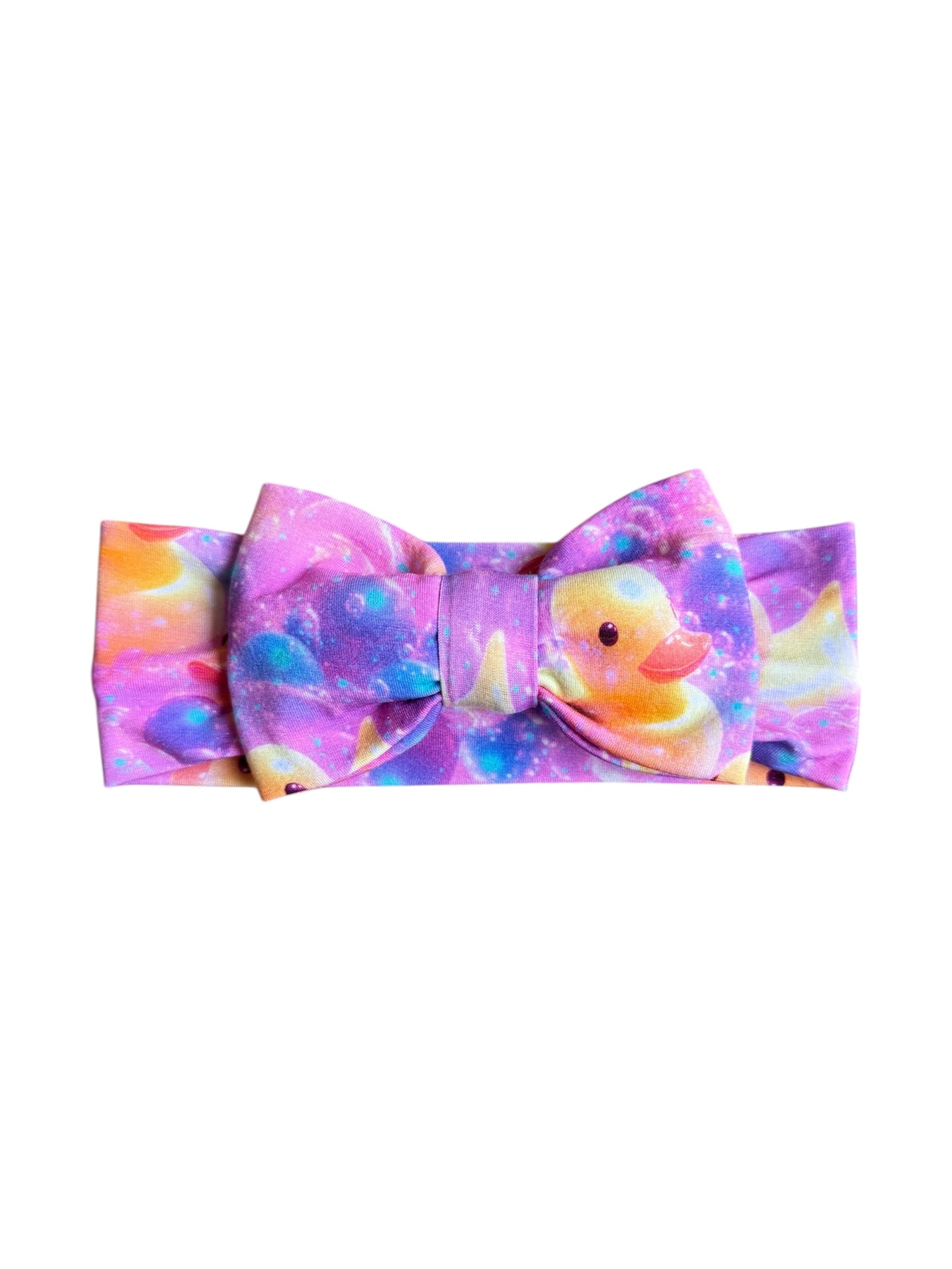 “Bubble Duckies” Bow Headband