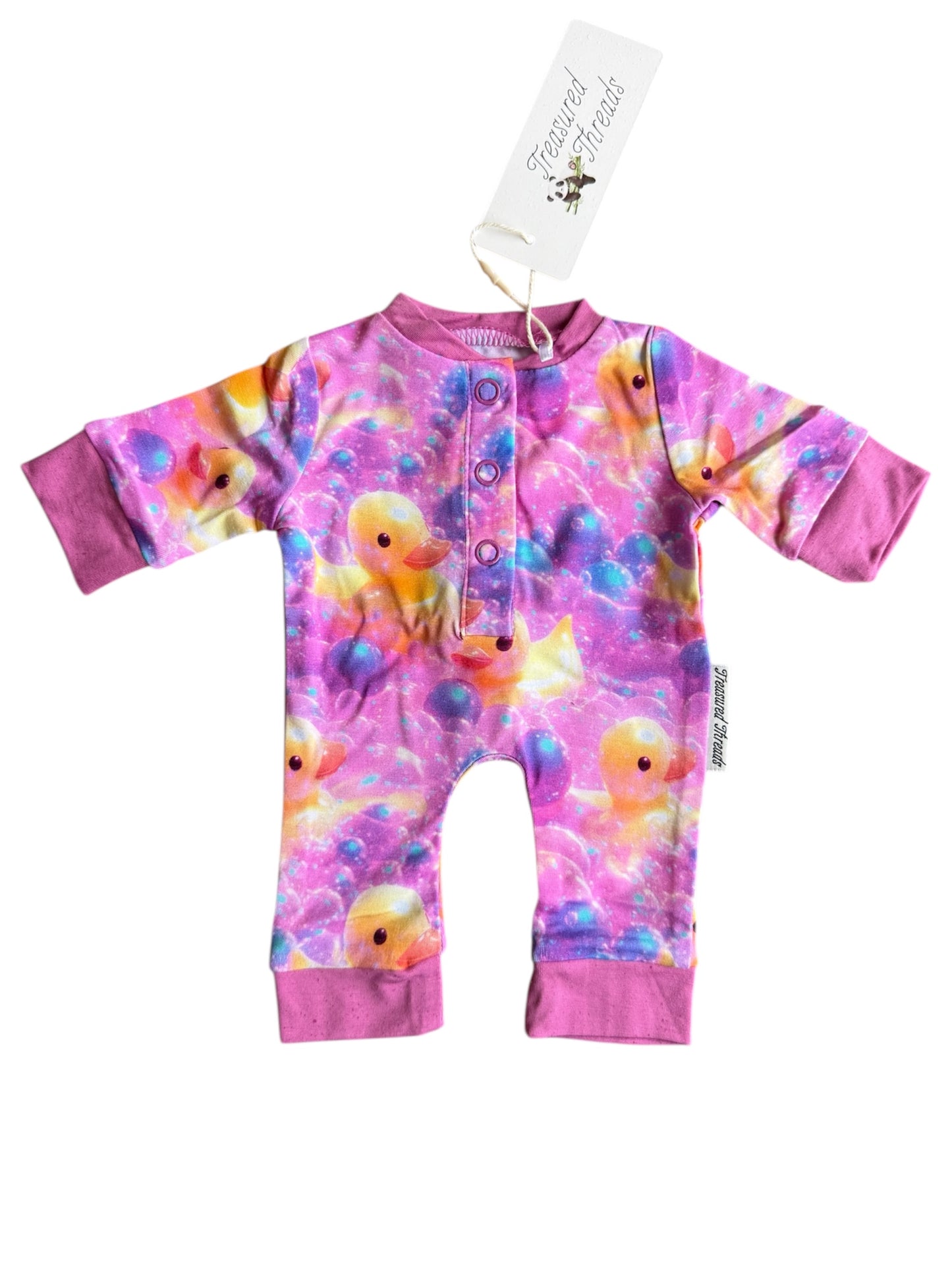 “Bubble Duckies” Doll Romper