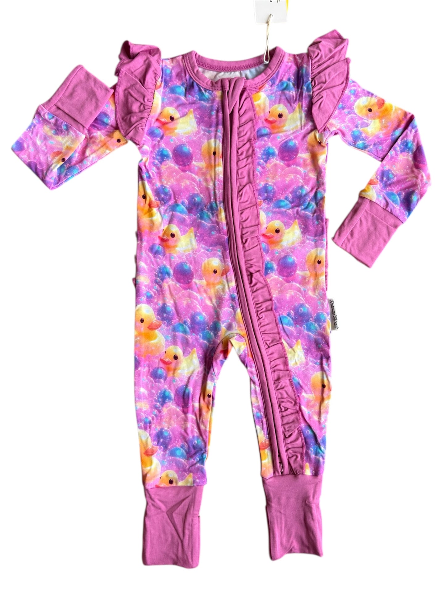 “Bubble Duckies” Ruffle Zippy