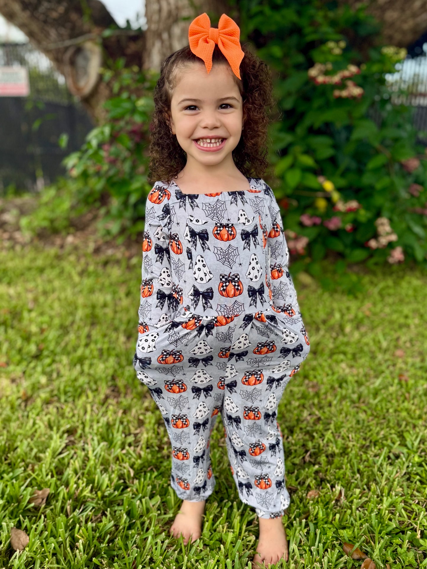 “Boos and Bows” Romper