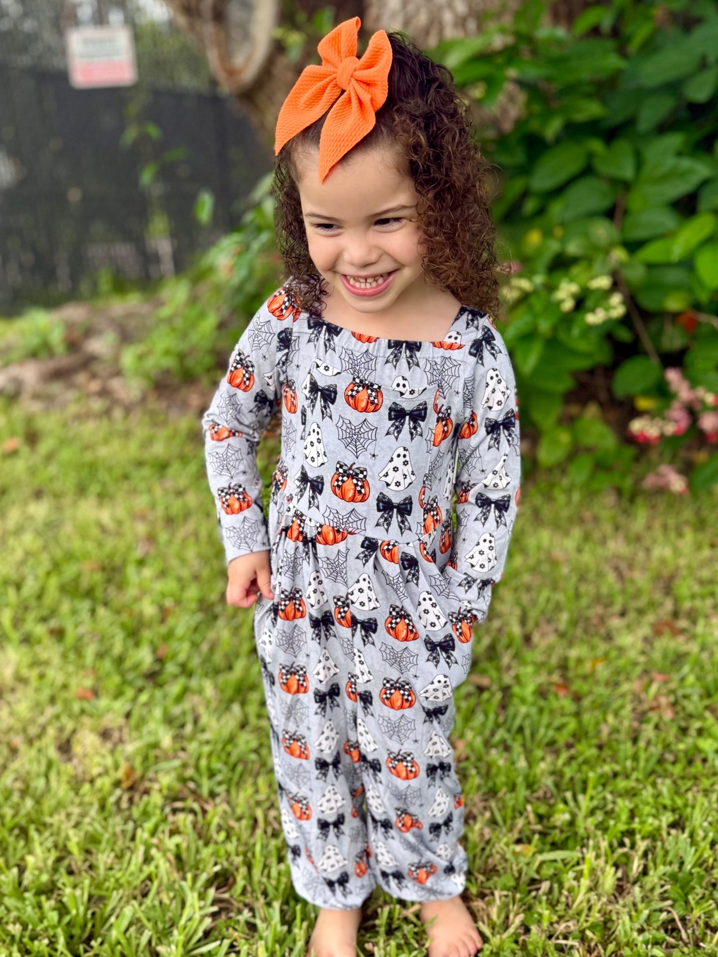 “Boos and Bows” Romper