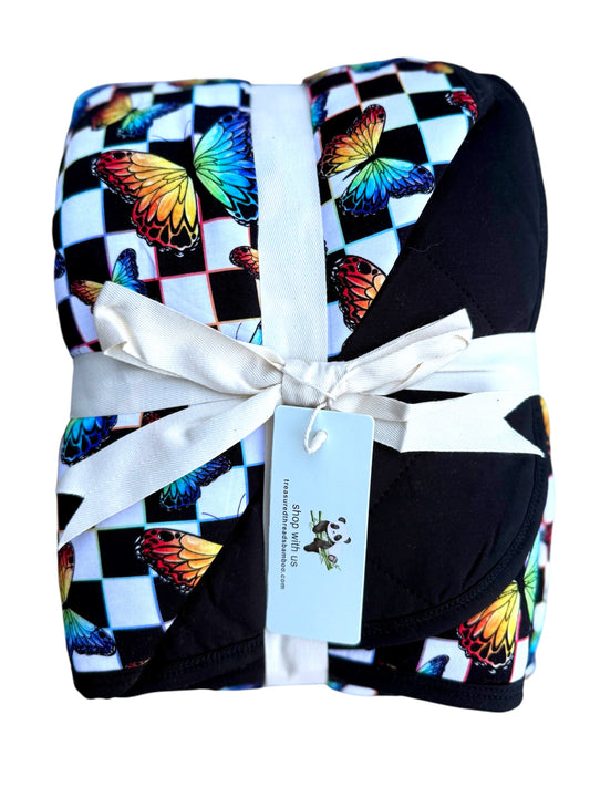 “The Clark Spark ~ Wired for Wonder” Quilted Blanket