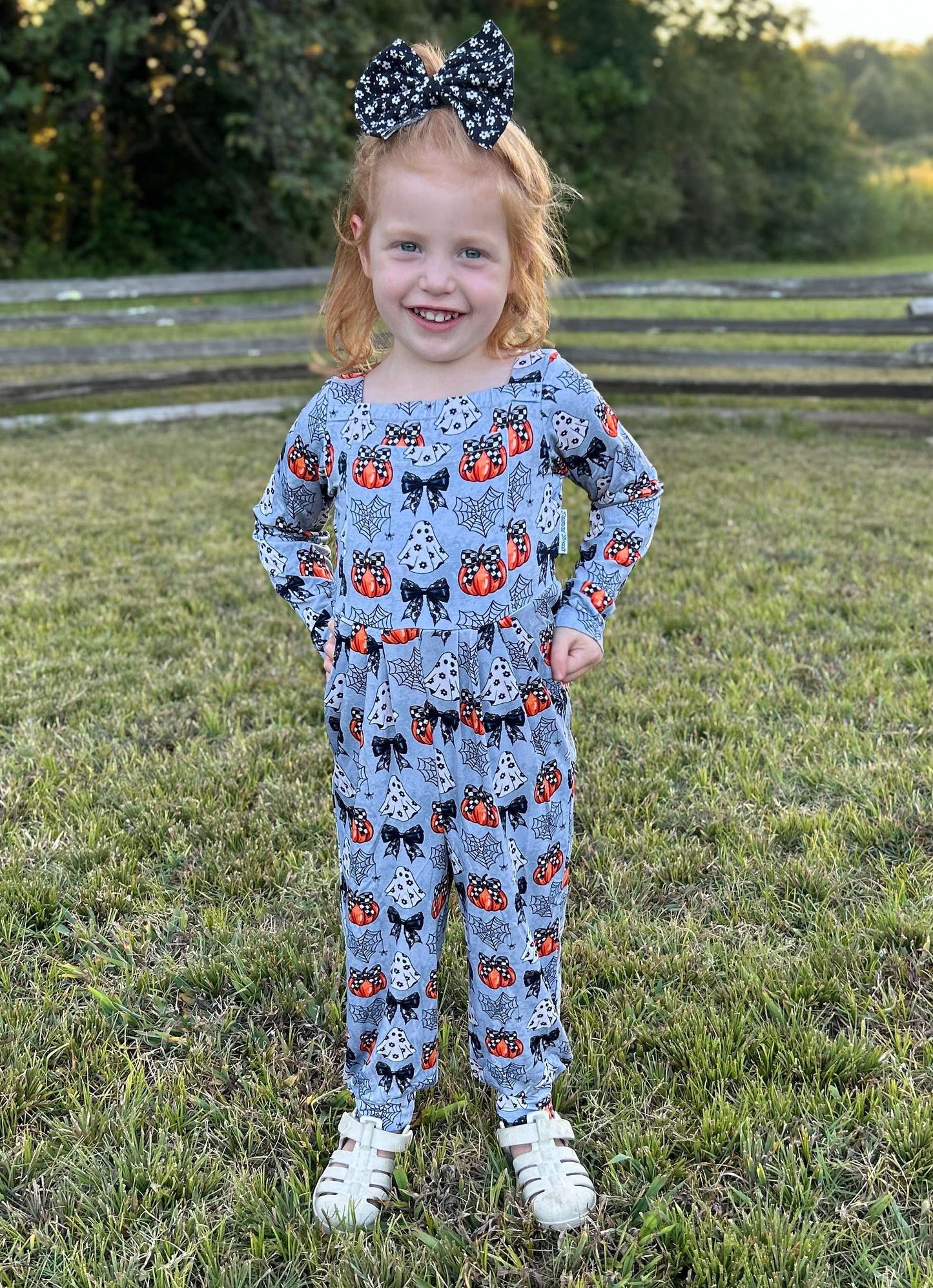 “Boos and Bows” Romper
