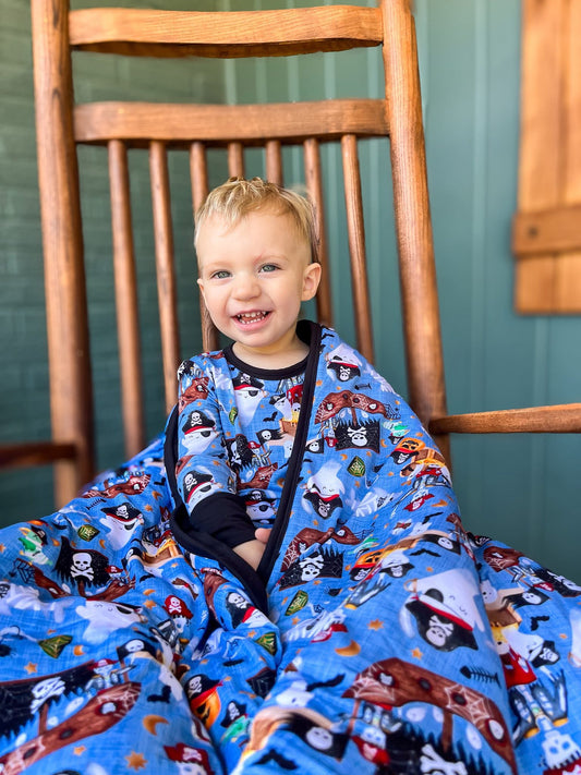 Pirates Boo-ty” Quilted Blanket