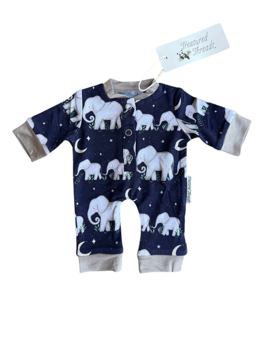 “Elephants” Doll Romper