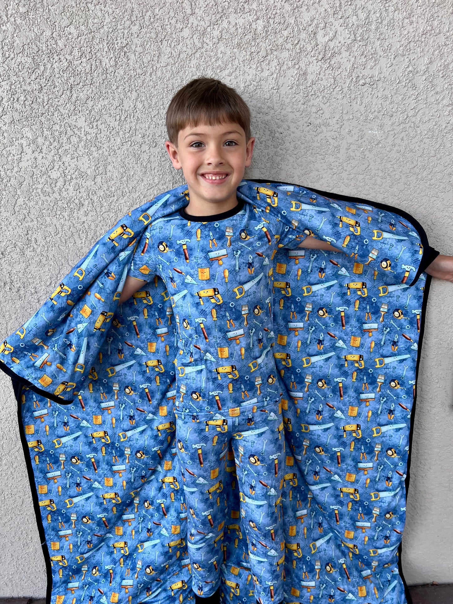 “Tools” Quilted Blanket