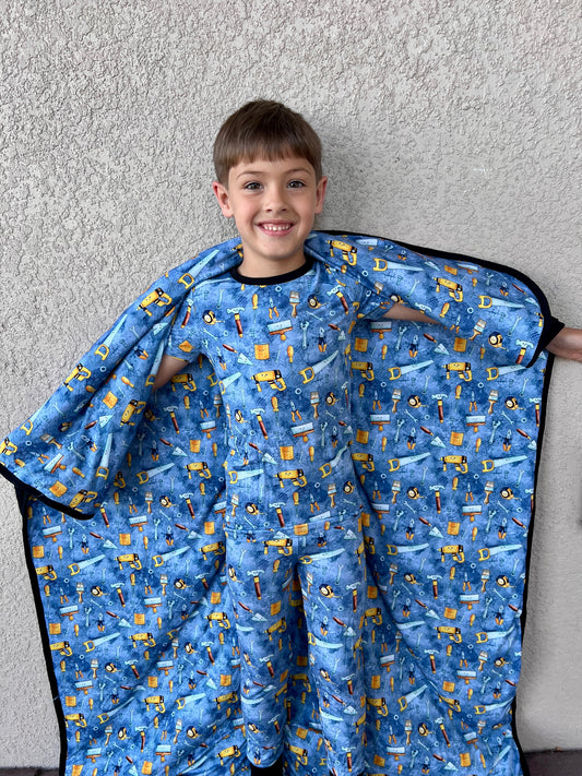 “Tools” Quilted Blanket