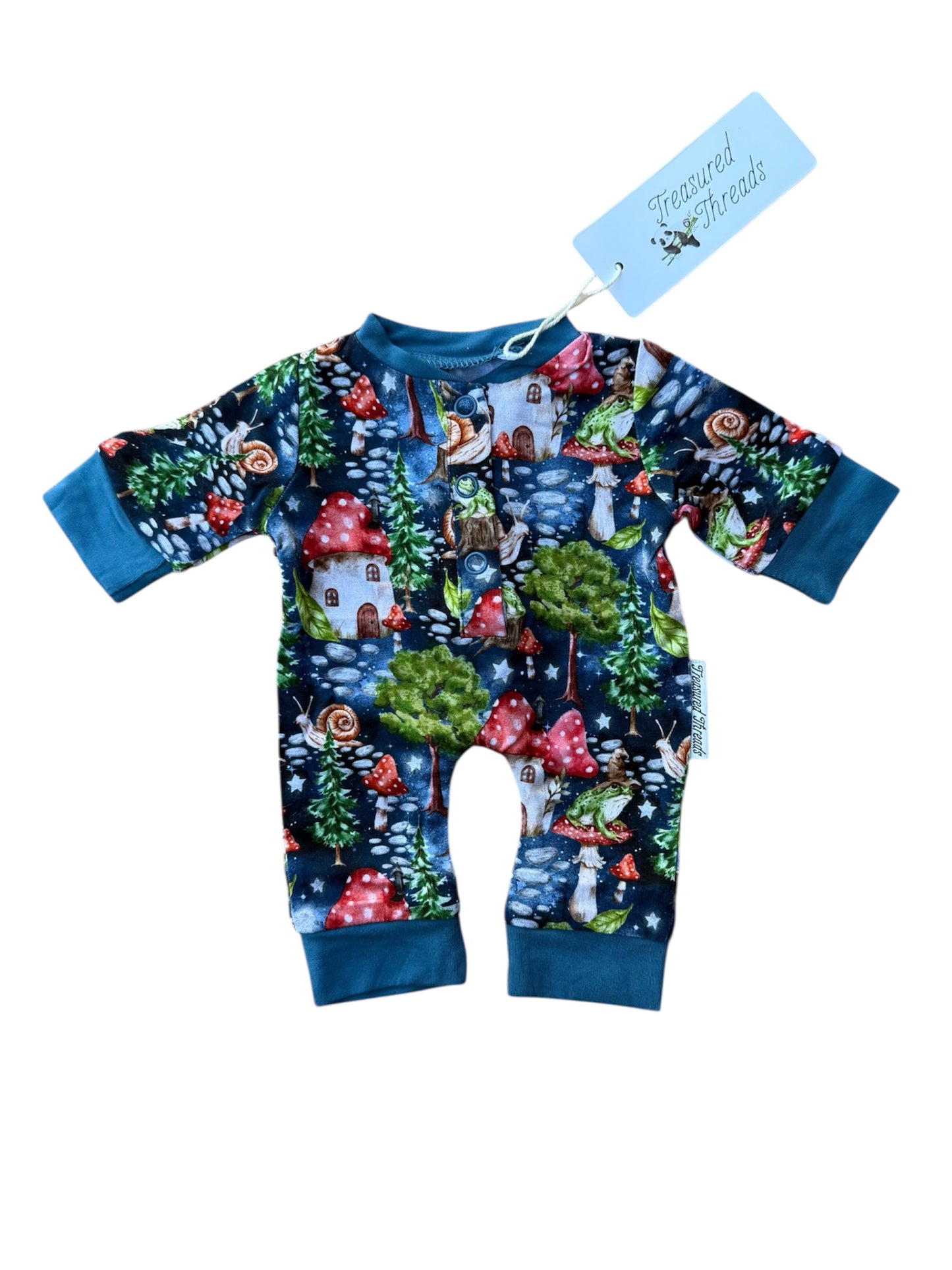 “Enchanted Mushroom Forest” Doll Romper