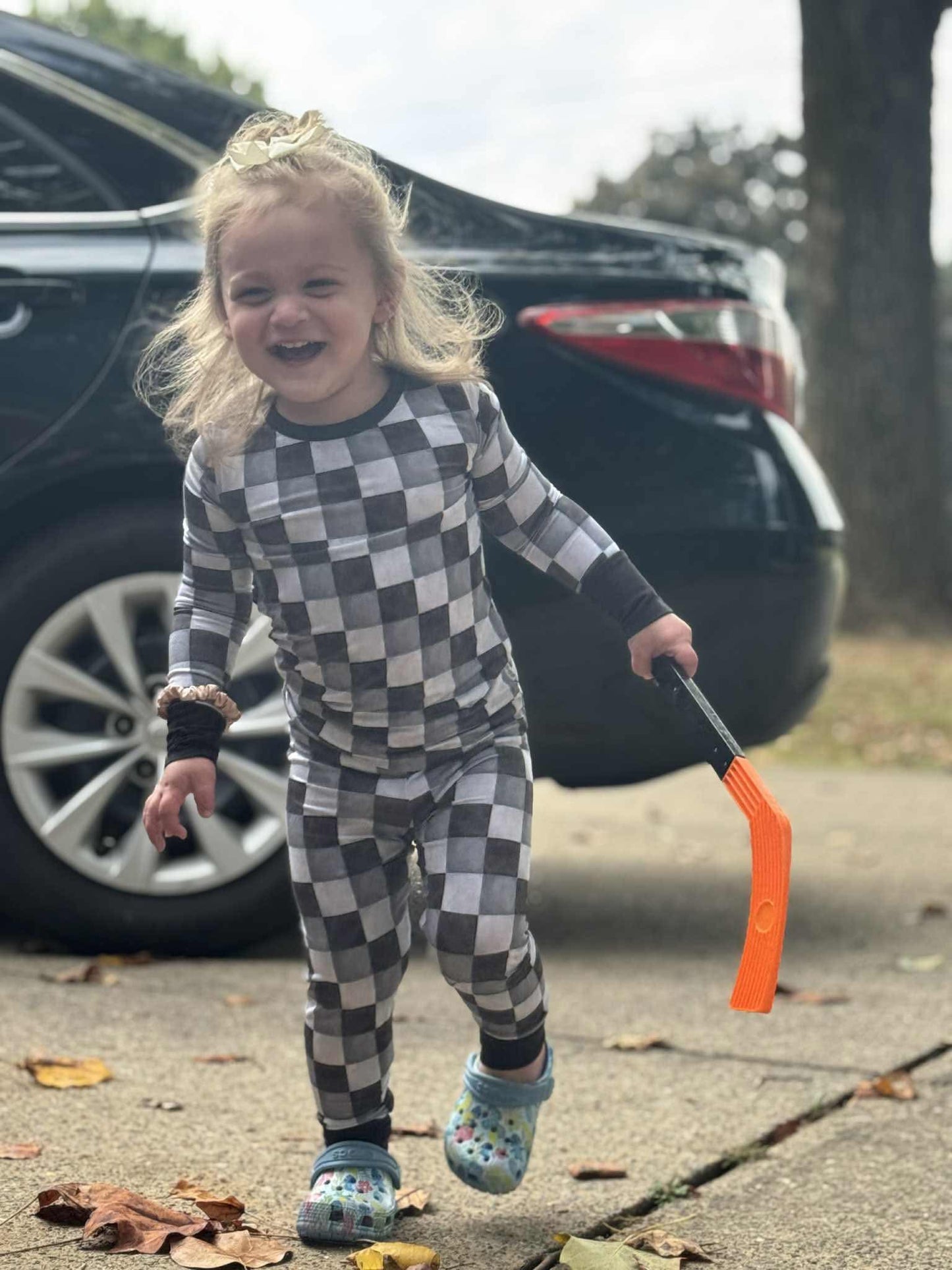 “Checkmate” Two-Piece Pajamas