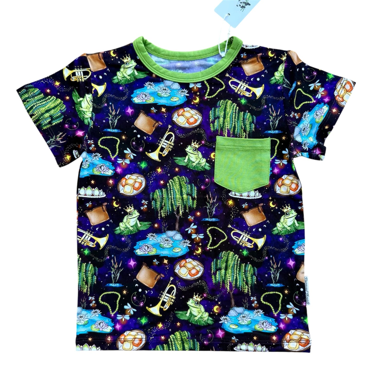 “Fireflies & Frog Kisses” Pocket T-Shirt