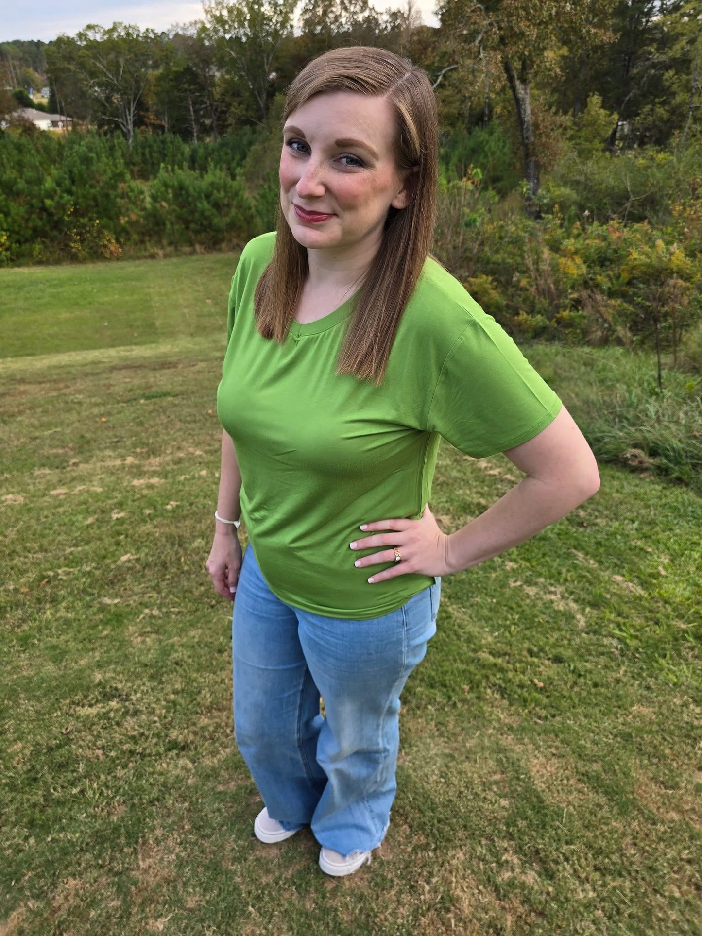 “Mean One” Woman’s Green Shirt