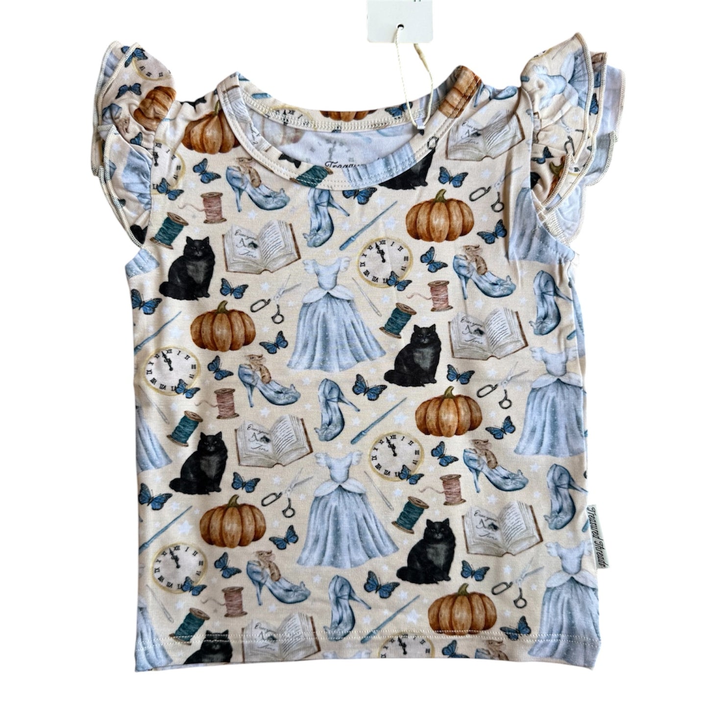 “Midnight Fairytale” Flutter Sleeve Tee