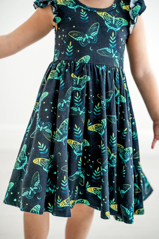 Mystic Moth Twirl Dress